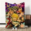 Anime S-Seven Deadly Sins Throw Flannel Fluffy Soft Blanket Warm Skin-Friendly Throw For Sofa Bed Office Nap Winter