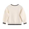Unisex Korean Style 100% Cotton Knit Cardigan for Boys – Spring/Autumn Casual Baby Sweater