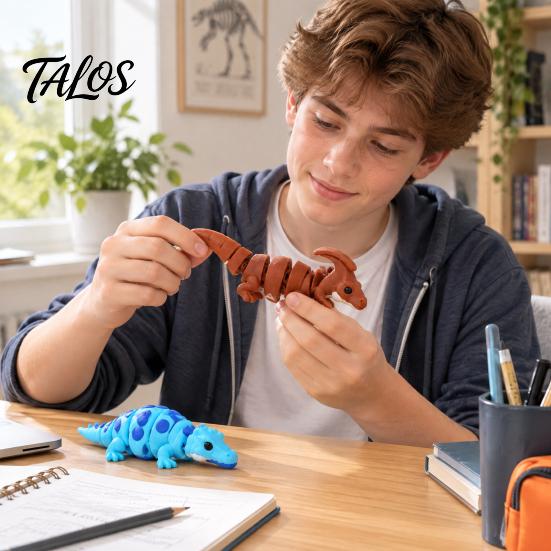 Office Anxiety Relief Gadget 10/20Pcs 3D Printed Articulated Chameleon Figurine, Posable Jointed Lizard Fidget Toy, Poseable Desk Accessory
