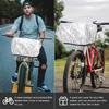 TEHAUX Bicycle Basket Cover, Waterproof Rain Cover for Front and Rear, 40x40cm, Lightweight and Wear-Resistant, Foldable for Cycling