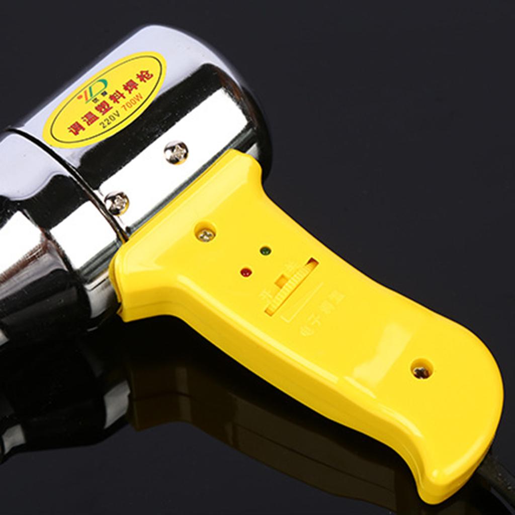 Hochwertige Kunststoff-Schweißbrennermaschine, einstellbare Heißluftpistole, Schweißer-Set für PE, PP, PVC, Edelstahl, Schweißdüse