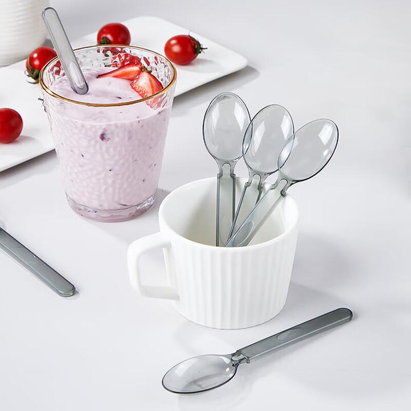 Yuzi Disposable Food-Grade Spoons (50-Count, Individually Wrapped)