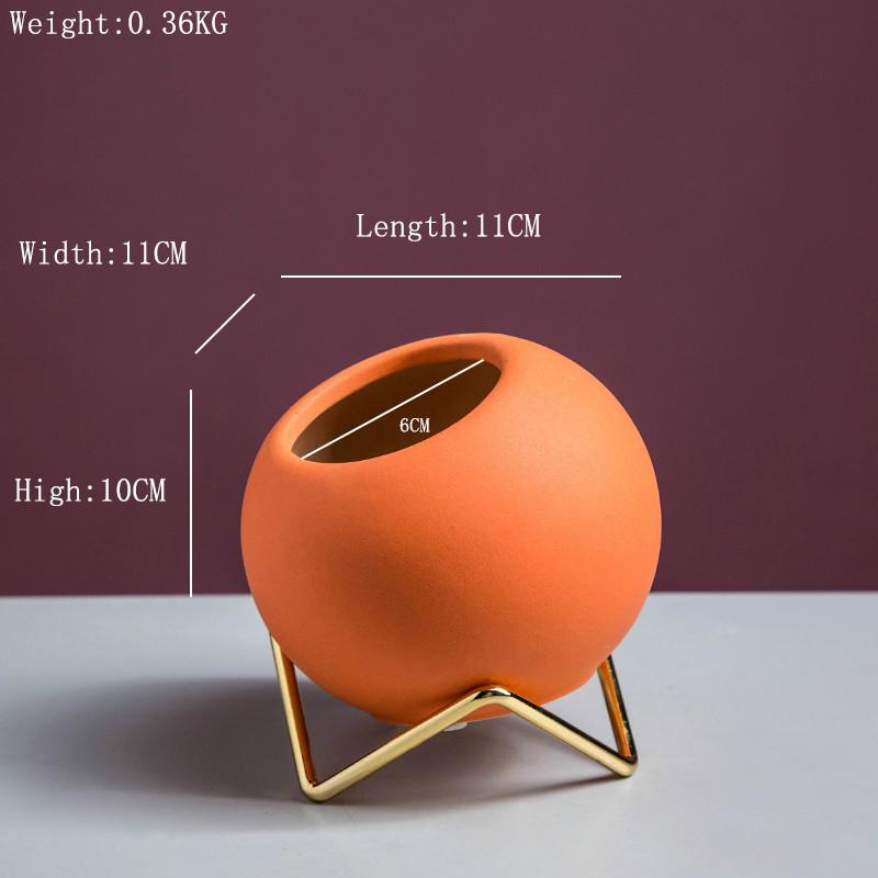 

Hot Nordic Style Ceramics Vase Flower Pot Mini Bottle Flower Basket Flower Vase Home Decoration Accessories Table Flower Vase