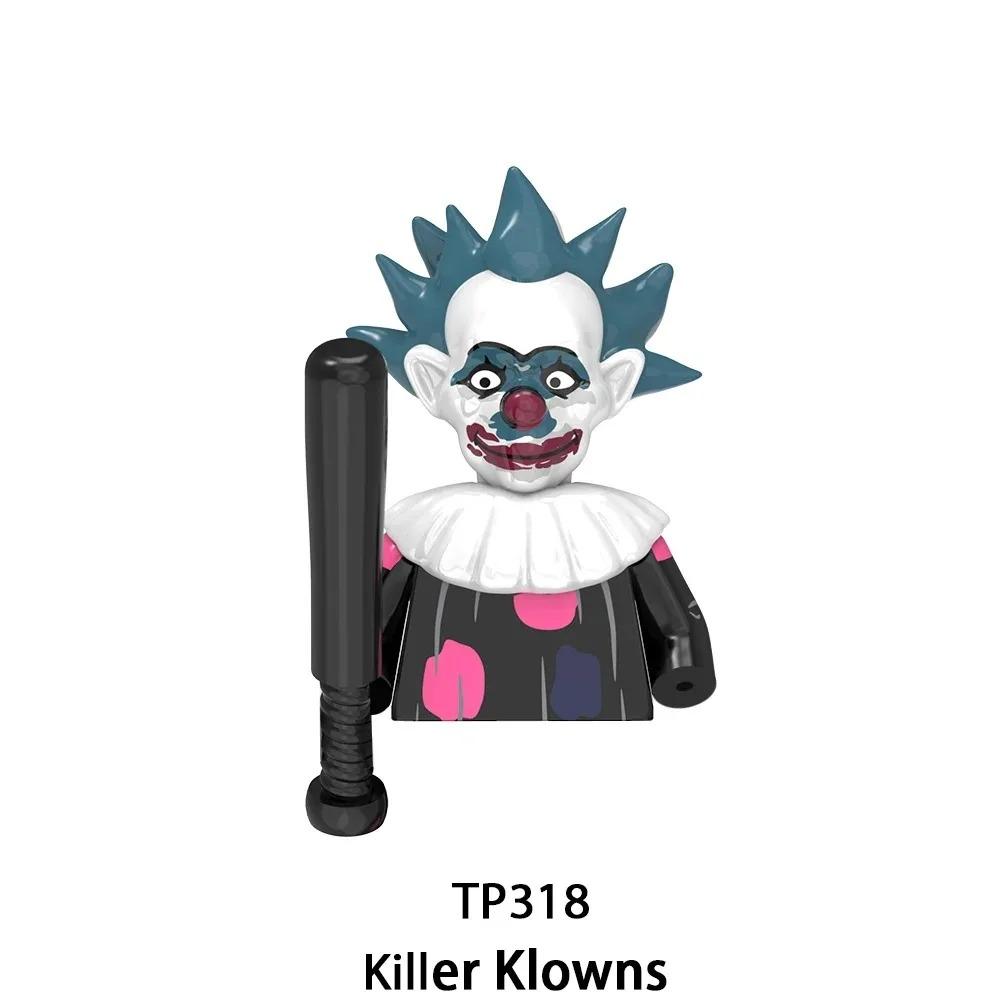 Losowe pudełko TP1040 WM6205 KF6173 KF6175 Mini Figurka Killer Klowns Klasyczny Horror Thriller Film Model z Klocków Zabawka Lalka Prezent