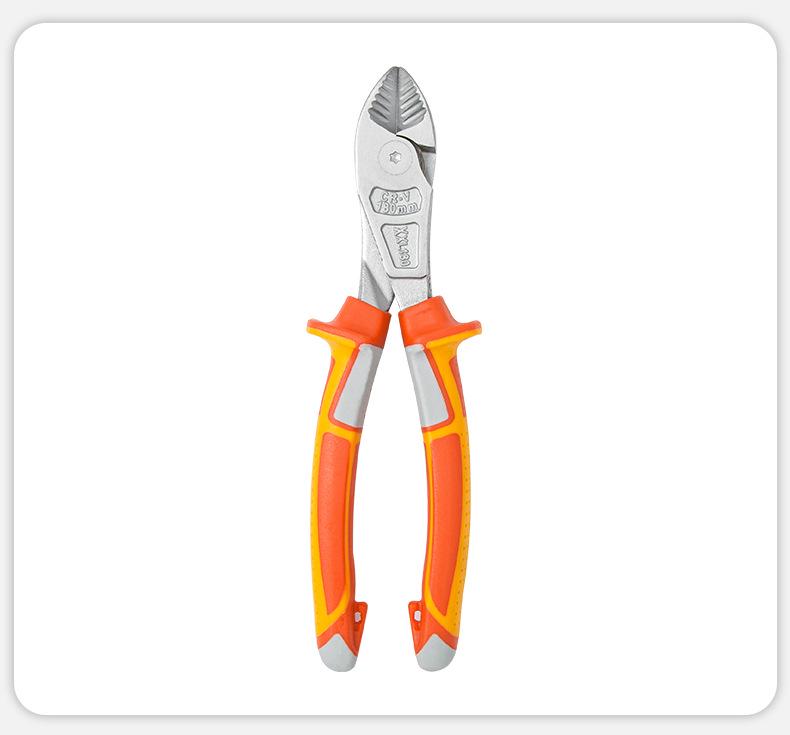 YTH CRV Angled Jaw Needle Nose Diagonal Pliers - Multifunctional, Labor-Saving Wire Cutters for Electricians