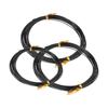 Anodized Aluminum Bonsai Training Wire With 3 Sizes(1.0 mm,1.5 mm,2.0 mm) Total 15m (Black) Decoration Wire Bonsai Wires 3 Rolls