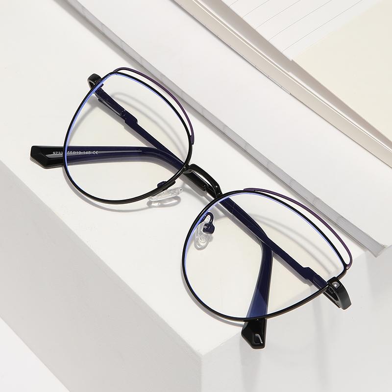 Anti-Blue Light Rays Eyeglasses Frame Women Cat Eye Glasses Brand Designer Clear Lens Computer Optical Eyewear