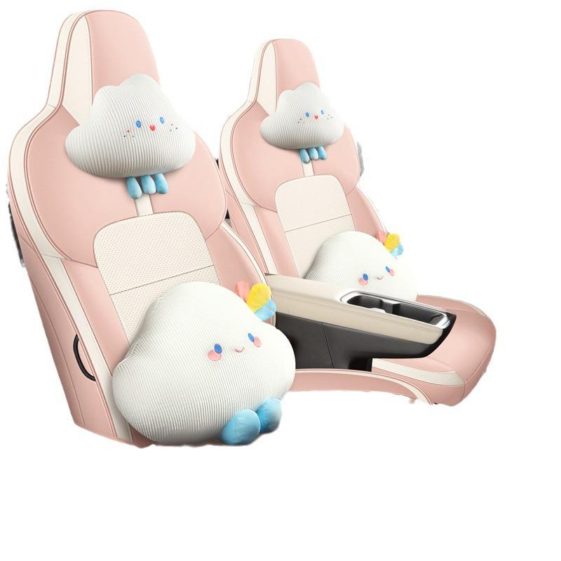 Wuling Bingo PLUS Leather Perforated Seat Cushion - All-Season Universal Cartoon Design