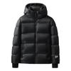 Down Jacket Men's 2023 Winter New Black and Gold Men's and Women's Hooded Short Bread Jacket Warm White Duck Down Jacket Trend