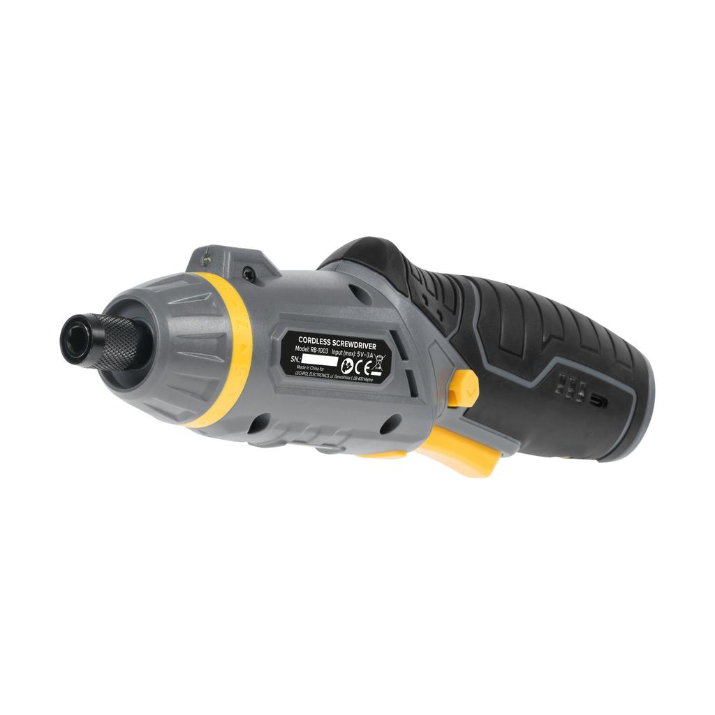 4V Rebel Cordless Screwdriver Set 54 Bits Magnetic Adapter