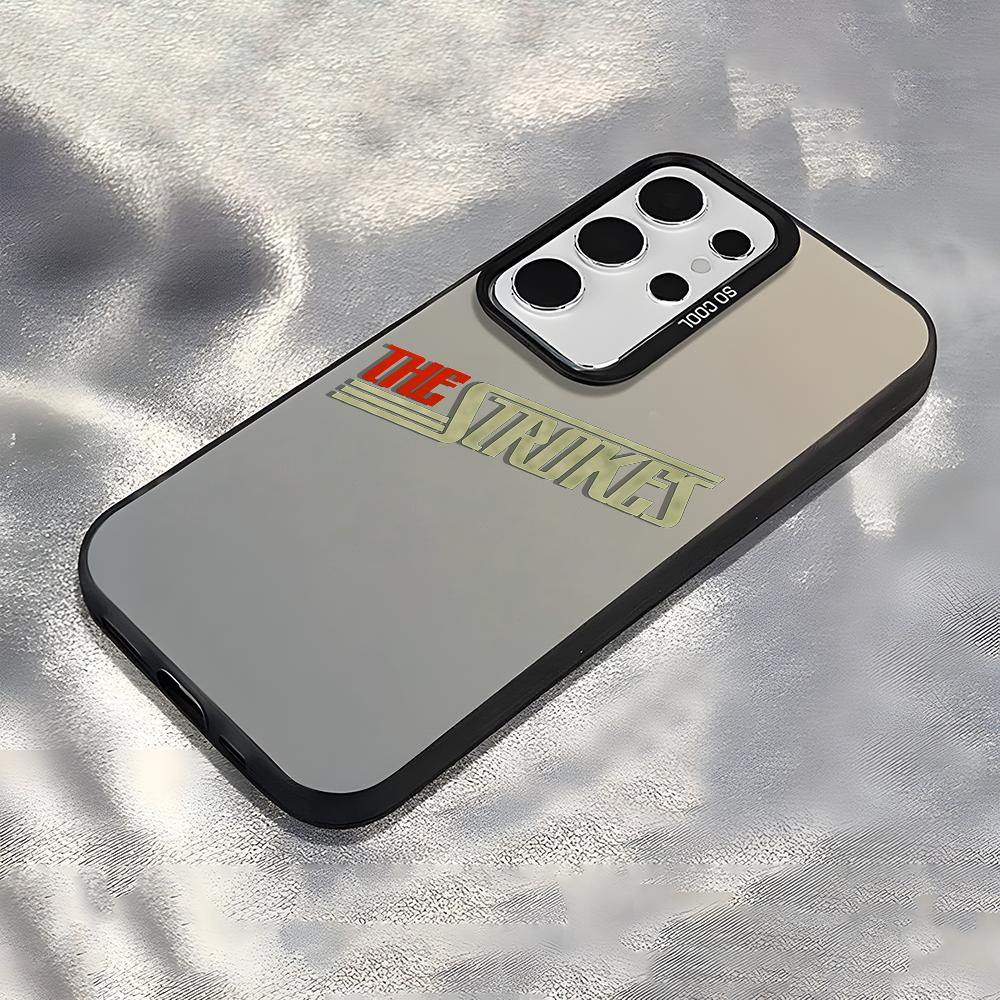 Rock The S-Strokes Phone Case For Samsung Galaxy S25 Edge S24 S23 S22 S21 S20 Ultra Funda Silicone Silver Cover