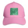 Bright Green Machine Abstract Painting Baseball Cap Cotton Twill Breathable Contrast Two Tone Brim Snapback Flat Bill