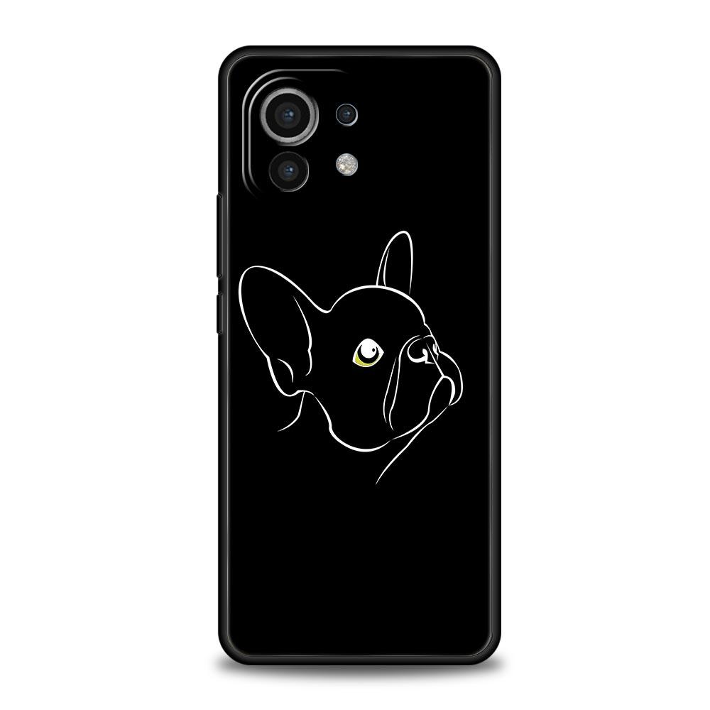 French Bulldog Phone Case For Xiaomi 13 12 11 Lite 12T 11T 10T 9T Mi Poco X5 M4 M3 X4 X3 Pro F5 F4 F3 GT 5G Cover Silicone Shell