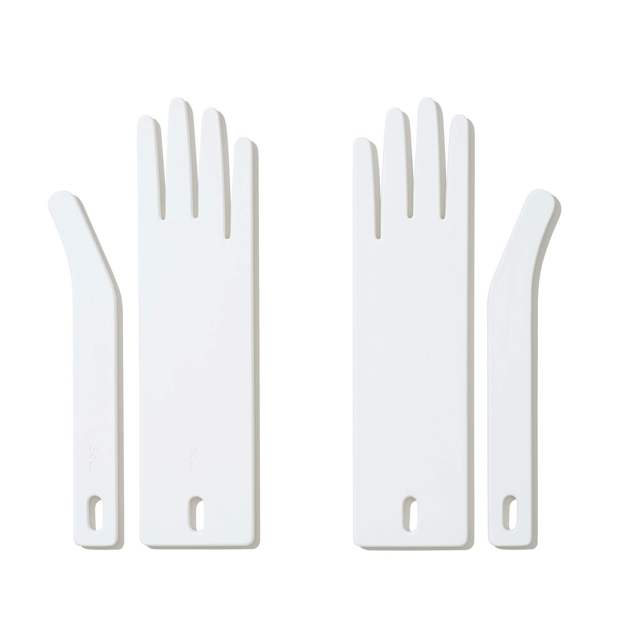 

soil soil Drying Board for Gloves, White, Approx. 31.3 x 8 x 1 cm, K392