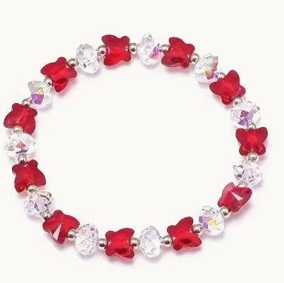 Butterfly Crystal Bracelet For Women - Fresh And Sweet Crystal Bracelet Jewelry