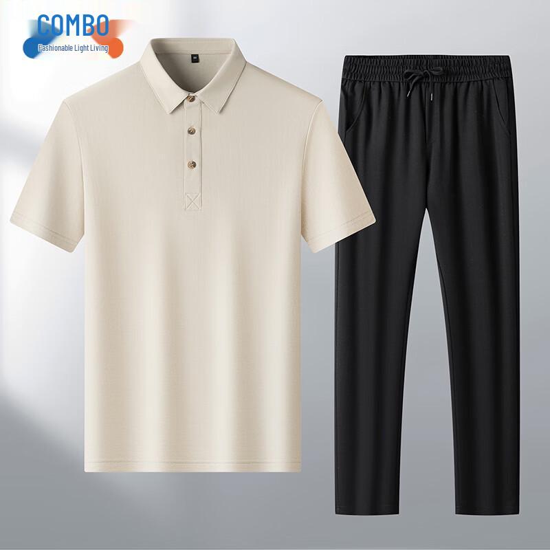 

Men s Cooling Stretch Polo Shirt & Shorts Set L