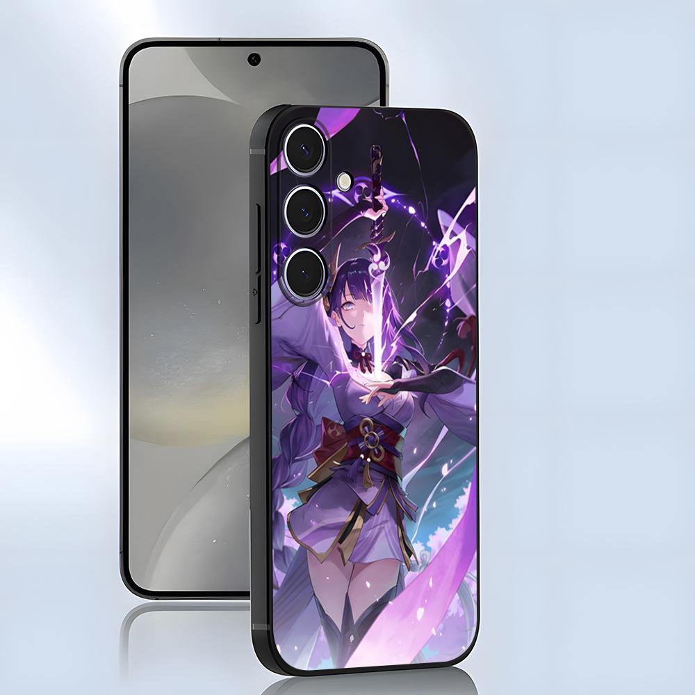R-Raiden Shogun Phone Case For Samsung A25 A13 A33 5G A54 A36 A35 A56 A52 A14 Shockproof Soft Cover