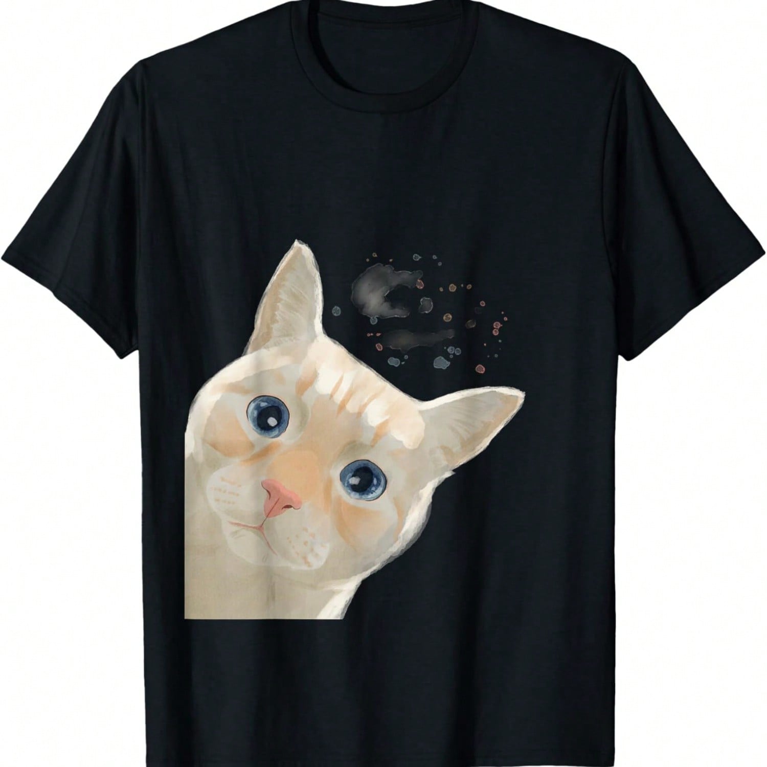 Funny Cats With Coffee, Cats In A Line With Coffee Or Tea T-Shirt S разноцветный