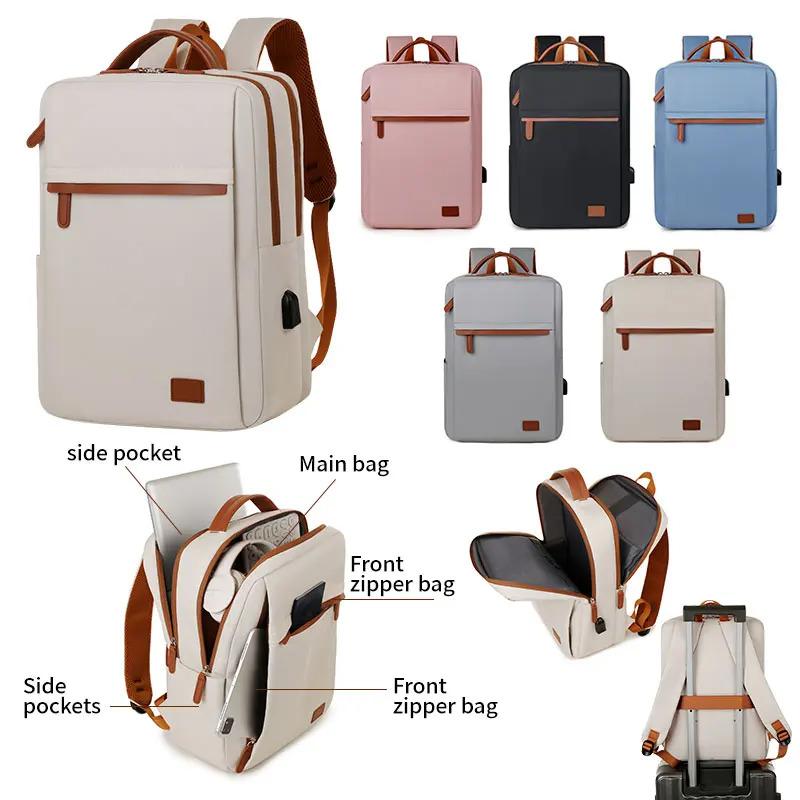 Simple Fashionable Backpack Large Capacity Office Laptop Bag for Daily Commuting Unisex