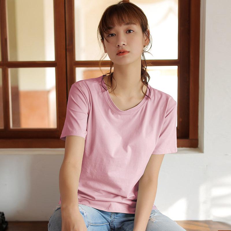 Summer Loose Top and Home Wear with Chest Pads Short Sleeves and One Piece