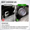 New M20 X 2.5 Motorcycle Fuel Tank Caps with 35MM Oil Temperature Gauge 0-200 Pointers Thermometer Cap Cover with 117MM Probe