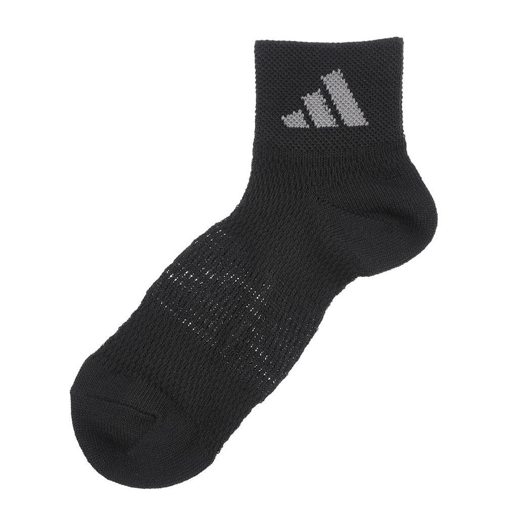 BIG MESH Logo Short Socks Mesh Material for Improved Reinforced Toe and Wide Heel Fukuske [Adidas] One-Point 3-Pack - Breathability, Heel, -