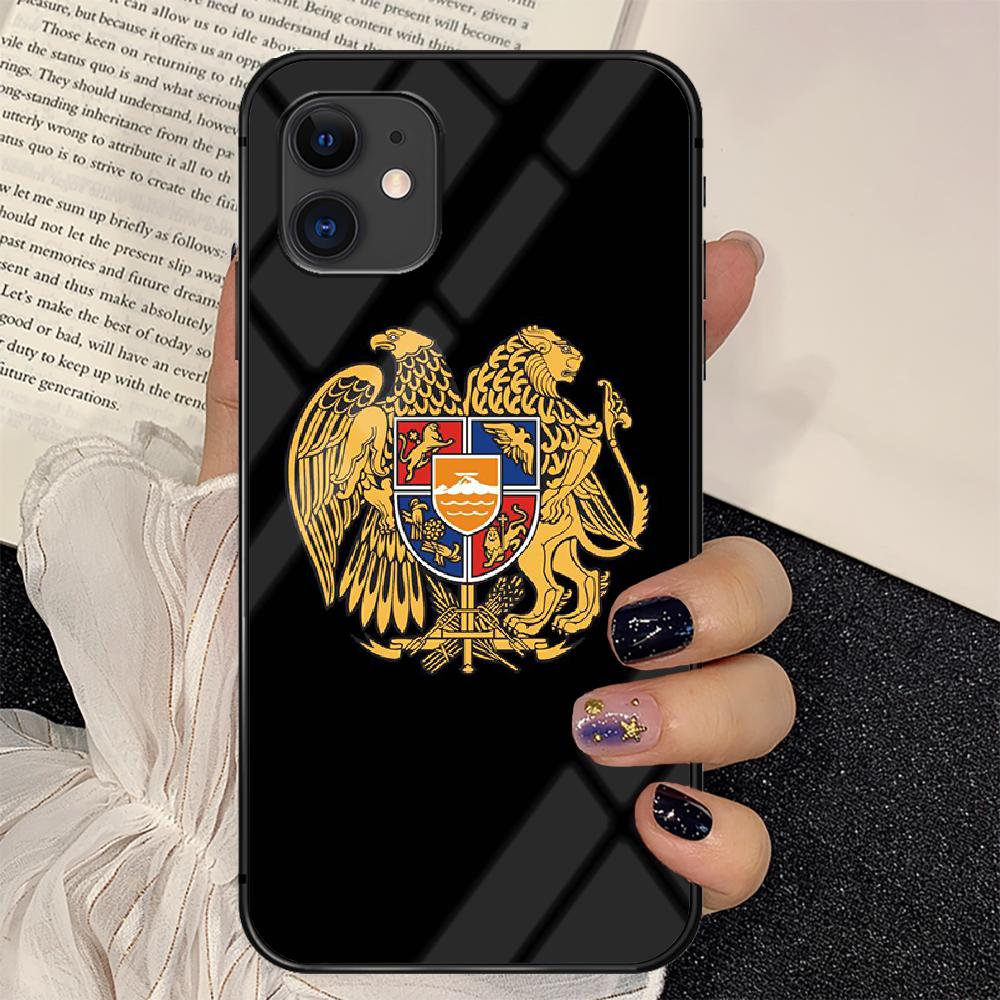 

Чехол для телефона из закаленного стекла с флагом Армении и России для iPhone Samsung Galaxy OnePlus Oppo Xiaomi Redmi Note SA 7 8 9 10 11 12 13 14 20 21 22 53 Pro Ultra iPhone 12 Pro