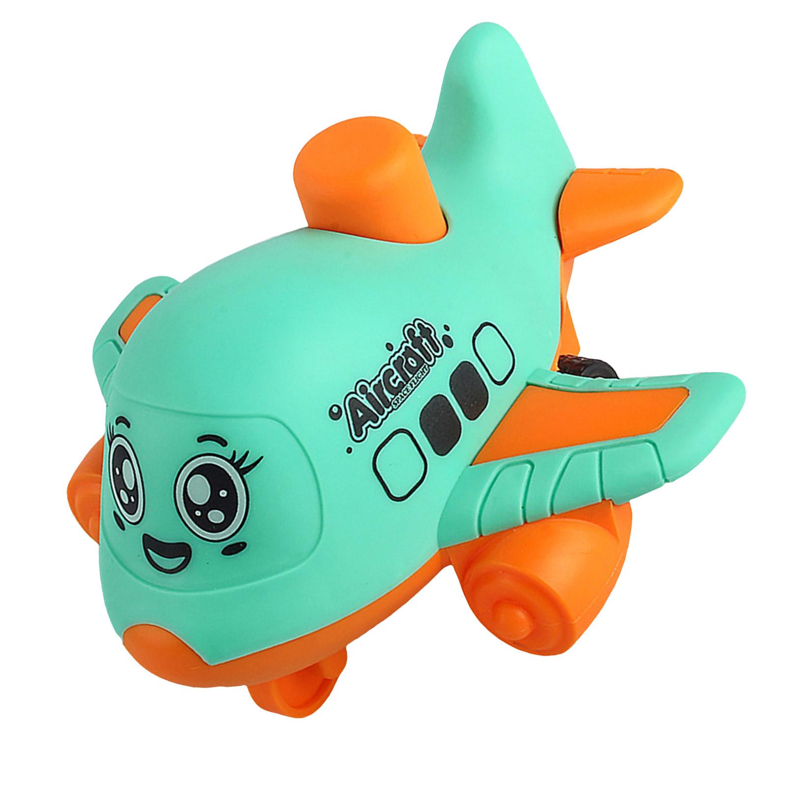 

Нажми и Поезжай Инерционная Машинка-Самолет Игрушка для Детей из Безопасного Пластика для Игр в Помещении и на Улице Игрушка для Развития Мелкой Моторики Малышей зелёный