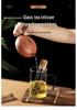 Heat-Resistant Glass Tea Infuser: Convenient Test Tube Tea Strainer & Home Brewing Accessory