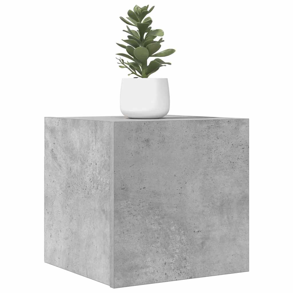 Wall Mounted TV Cabinet Concrete Grey 30.5 X 30 X 30 Cm