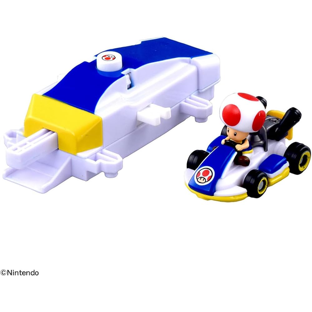 TAKARA TOMY Tomica Drift Mario Kart Starter Set Toad & Standard Kart Toy Car for Ages 3 and Up
