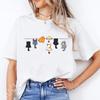Casual Tee Shirt Lady Clothes Top Short Sleeve Casual Fashion Tshirt Summer T Women Cute Climbing Cats Graphic Tshirts Clothing