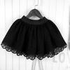 Girls' Lace Trim Short Skirt - Mesh Puffy Skirt for Toddlers & Kids