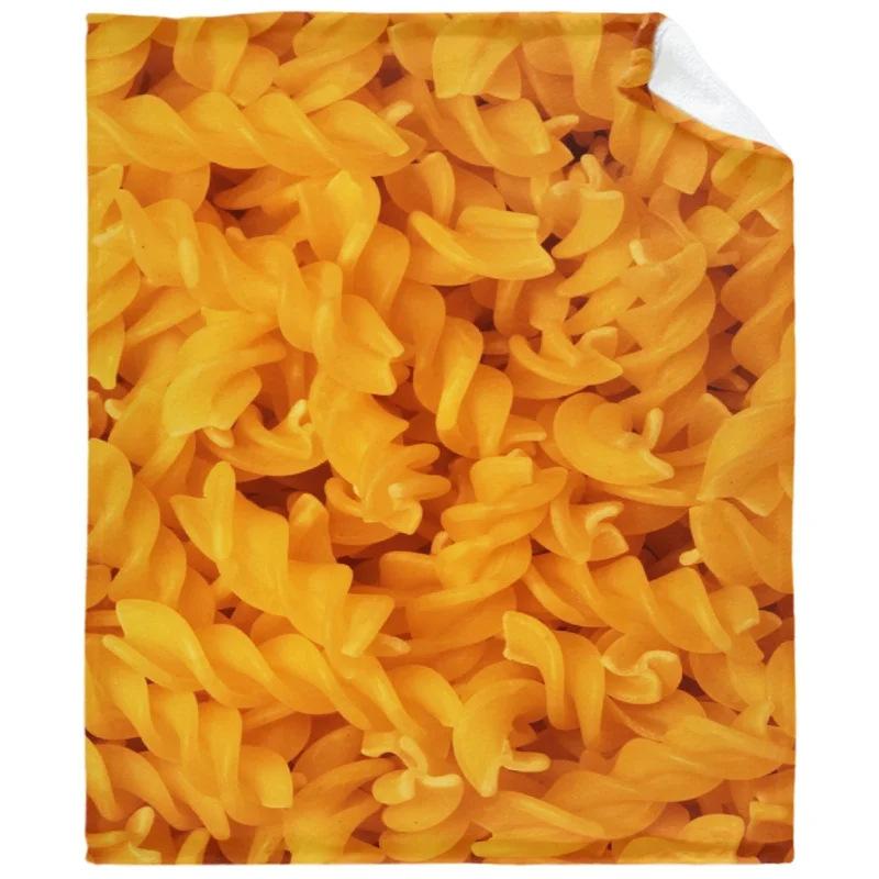 Interesting Creative Cuisine Printed Blanket for Travel Camping Living Room Office Conditioning Blanket for All Seasons Gifts