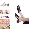 Elegant Crystal Sandals For Women With Heels Peep-toe Design Perfect For Summer