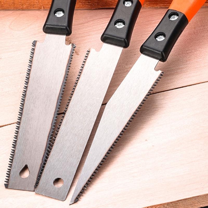 Double Sided 310mm Carpentry Handsaw With Ergonomic Wooden Handle High Durability SK5 Blade For Professional Woodworkers