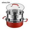 Adneny 28cm 2-Layer 410 Stainless Steel Steamer & Hot Pot