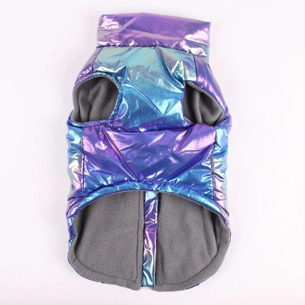 Fargerike hundejakkeklær vintervarme, vanntett kjæledyrpolstret vestfrakk for Chihuahua Yorkshire kjæledyrvalphundeklær