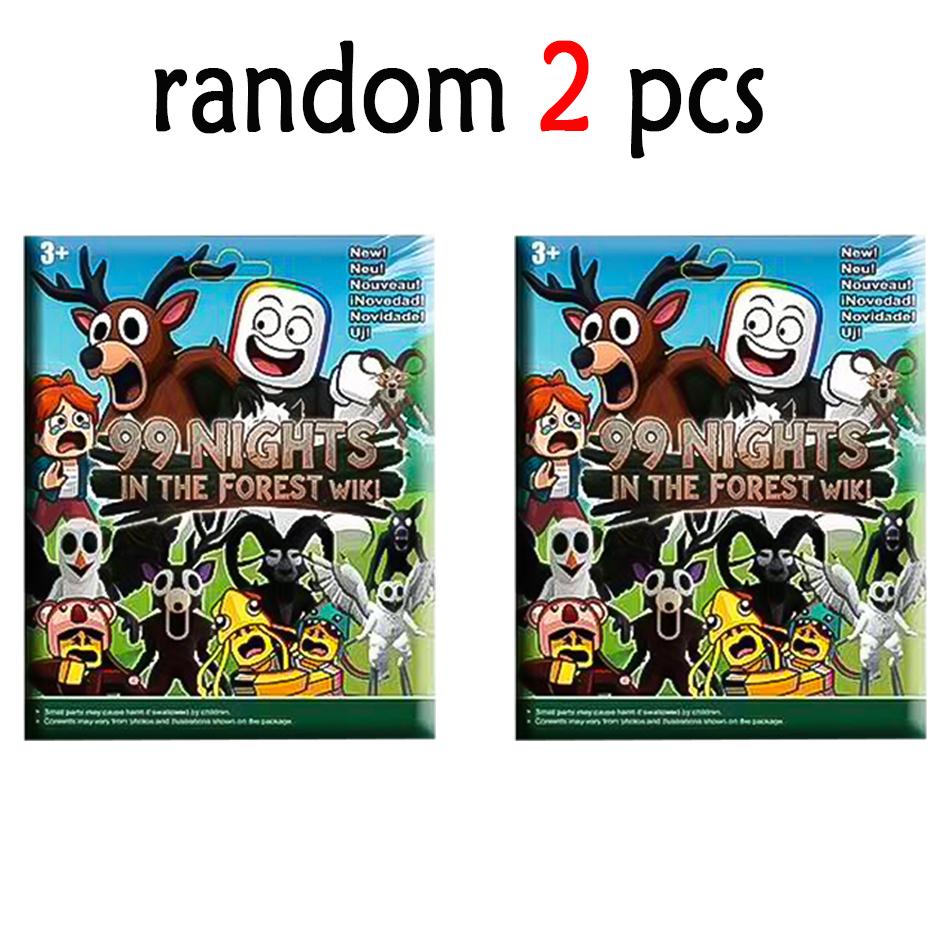 24pcs horror game 99 Nights in the Forest blind box The Deer The Ram The Owl Camper Peripheral character figurines and ornaments