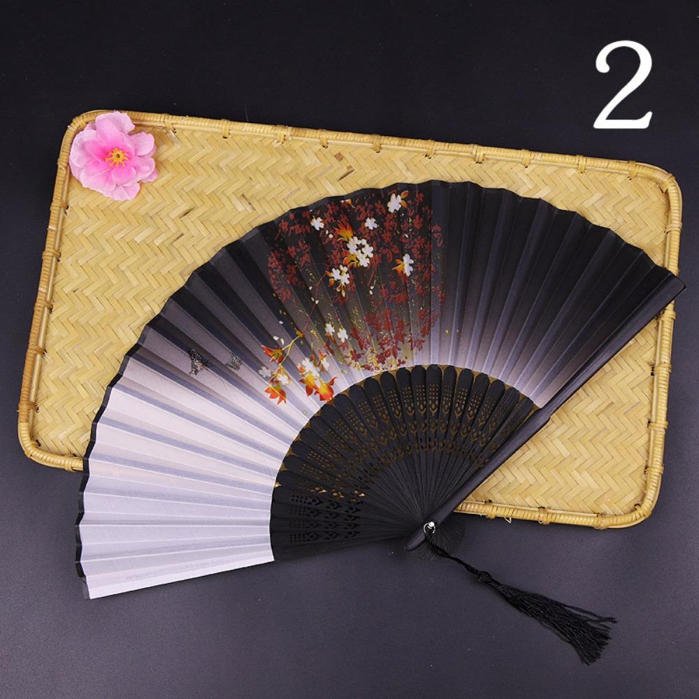 Pattern Design Silk Material Silk Folding Fan Folding Design Art Craft Hand Fan Japanese Pattern Fan Home Decoration