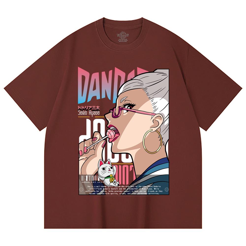 230 Gsm 100% Cotton DanDaDan V10 Seiko Print Unisex Heavy Cotton T Shirt