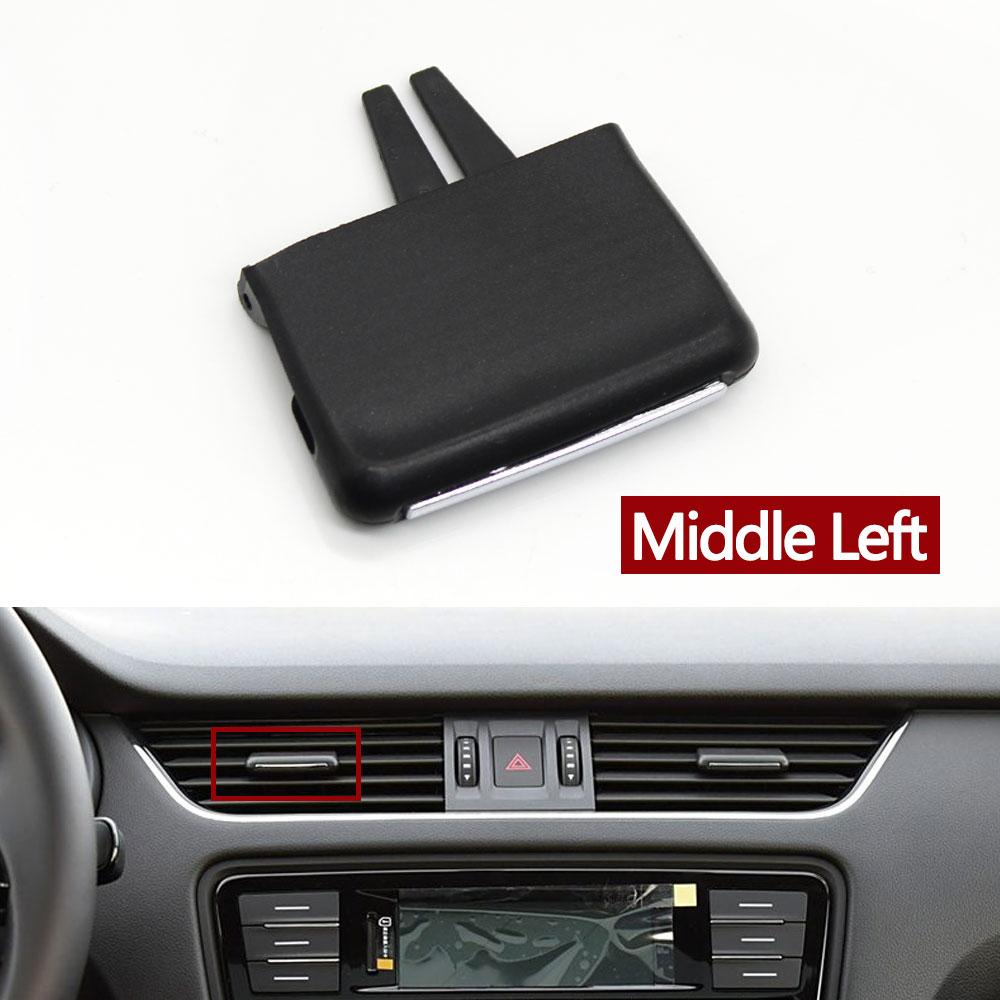 Auto Armaturenbrett Belüftungsgitter AC Lüftungsschlitz Schieberegler Clip Für Skoda Octavia 2015-2021 5E0819701 5E0819702