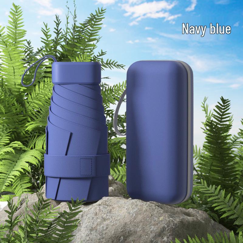 Compact Ultralight Dual-Use Mini Umbrella: Portable Anti-UV Sunshade for Women, Perfect for Sunny and Rainy Days
