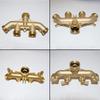 4Way Heavy Duty Brass Garden Hose Splitter Coupling Adapter Efficient Water Control Irrigation Watering Tap Tool Accessories