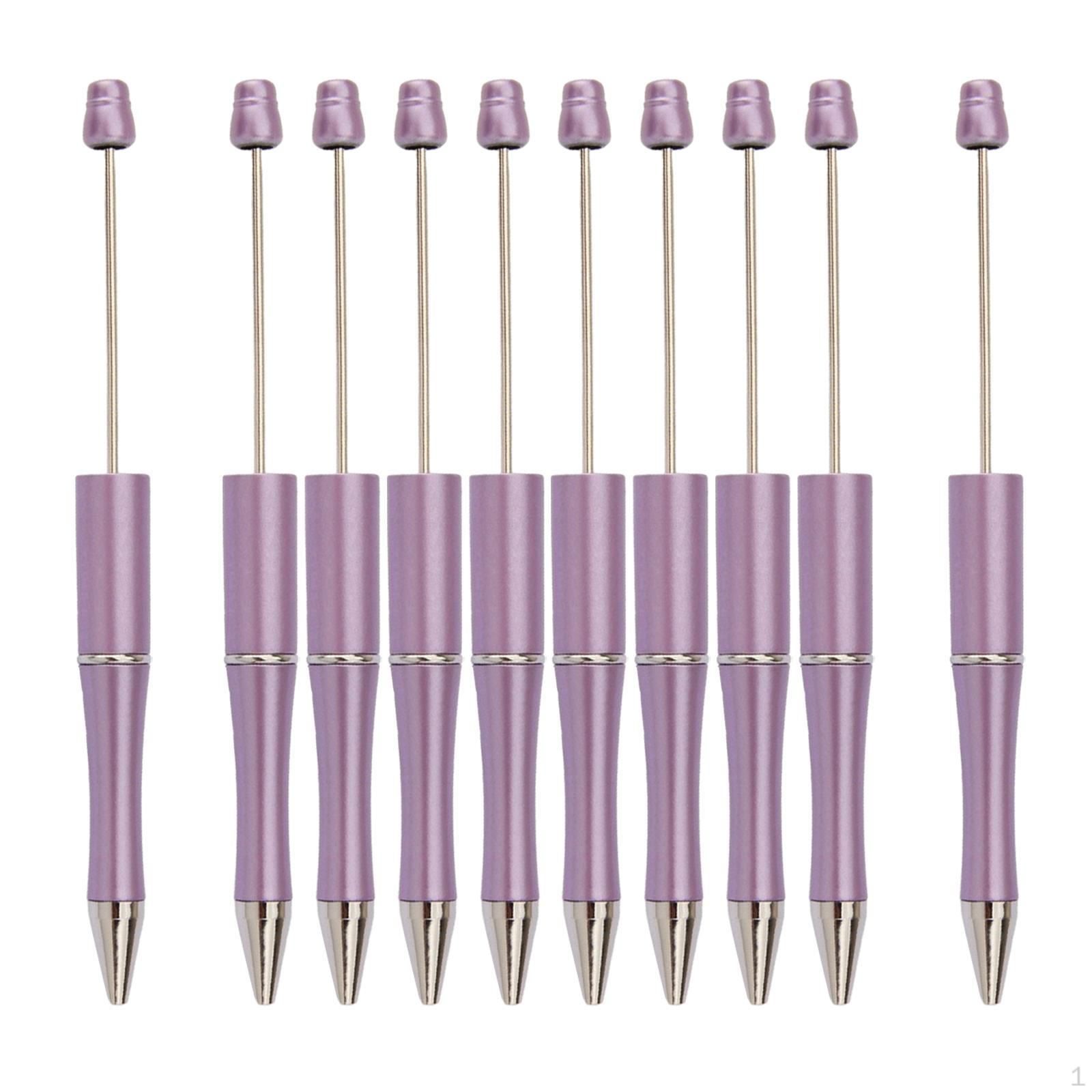 

10 шт. Ручка для бісеру, кулькова ручка з бісером з чорним чорнилом, ручка для письма, ручки для рукоділля для