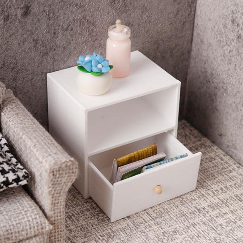 1Pcs 1/12 Dollhouse Storage Cabinet Tv Combination Cabinet For Micro Landscape Decoration Miniature Food Toy Model Diy Accessory