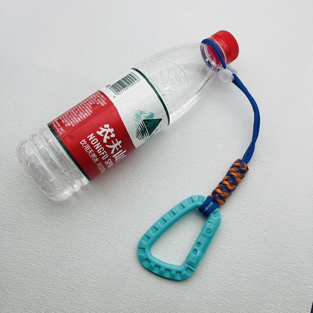 Hand-woven Paracord Carabiner Anti-lost Adjustable Keychain Outdoor Hiking Tools Kettle Buckle Hooks Backpack Accessories