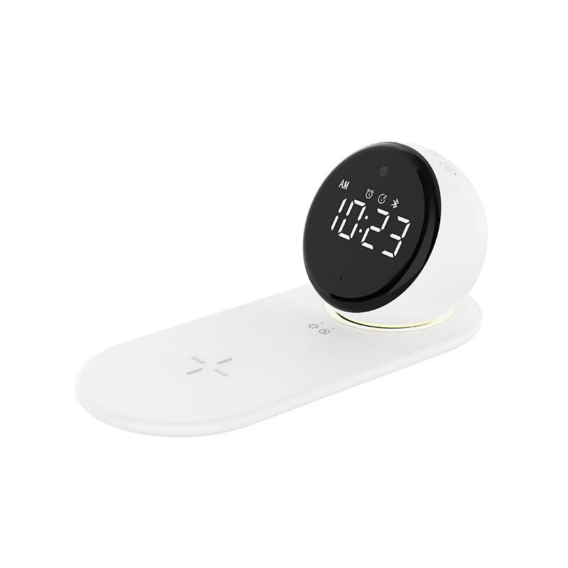 SZK-A8 Wireless Charging Bluetooth Speaker with Clock