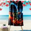Demon Slayer Kimetsu no Yaiba Print Beach Towel, Large Soft Quick Dry Towel for Beach Camping Swimming
