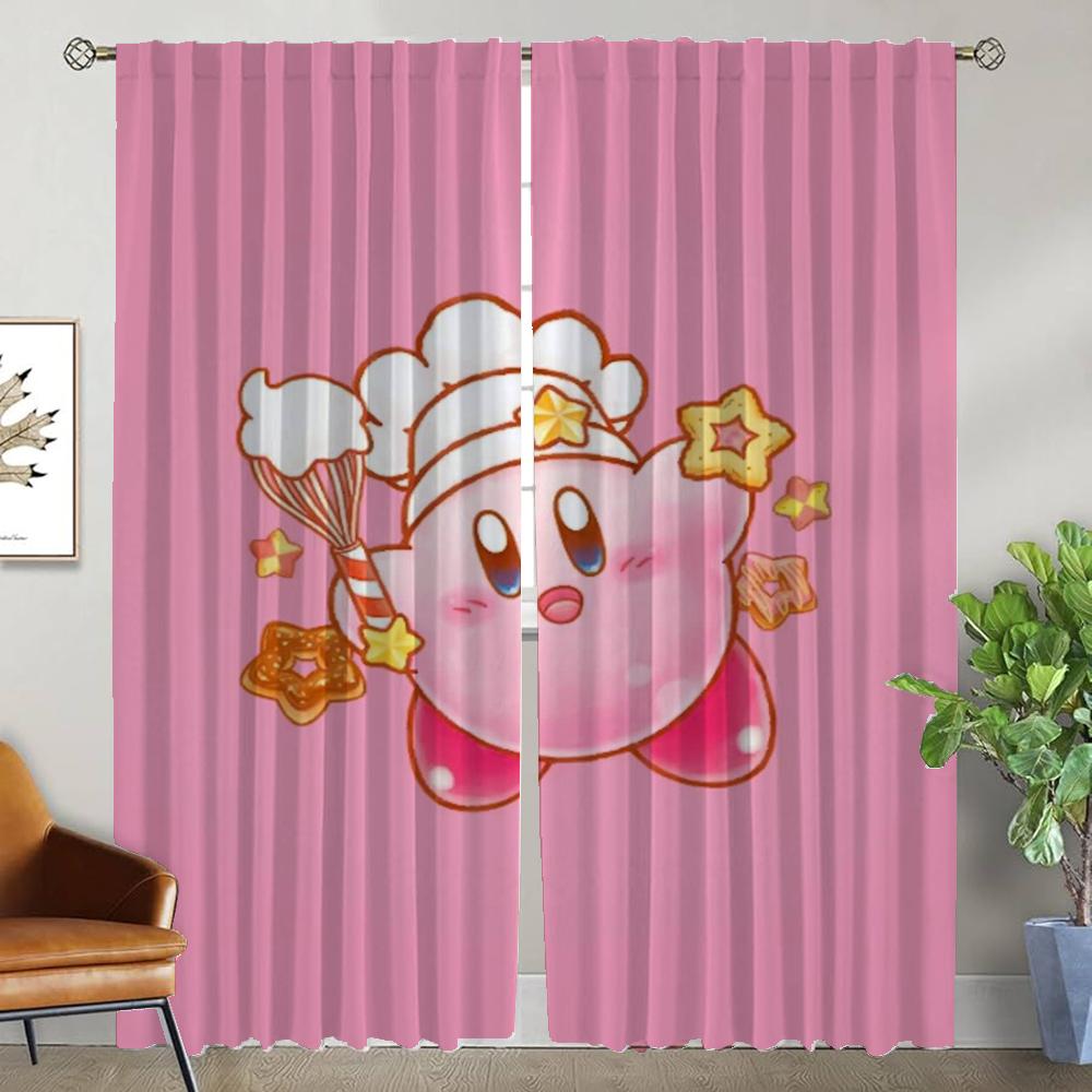 

Kitchen Curtains 2 Pieces K-Kirbyes Home Interior Curtains for Living Room Window Curtain Shades Tulle for Bedroom Partition W50xH70cmx2pcs-CL